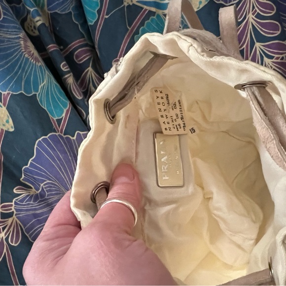 Vintage Prada Drawstring Mini Bucket Bag - Picture 8 of 11